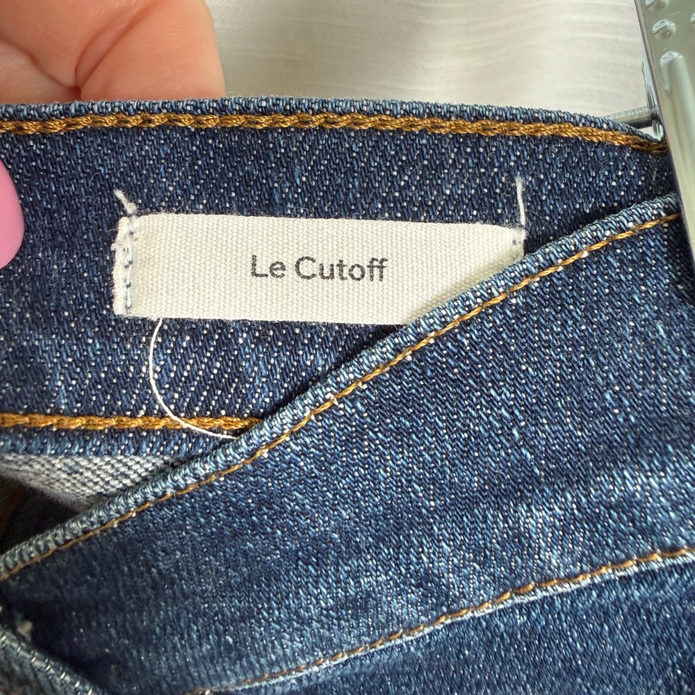 Frame Le Cut Off Mid-Rise Slim Fit Denim Shorts Festival Outfit | Size 27 - Picture 13 of 15